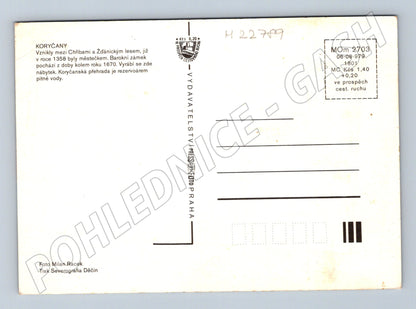 Pohlednice Koryčany více pohledů 1979 (M22789)