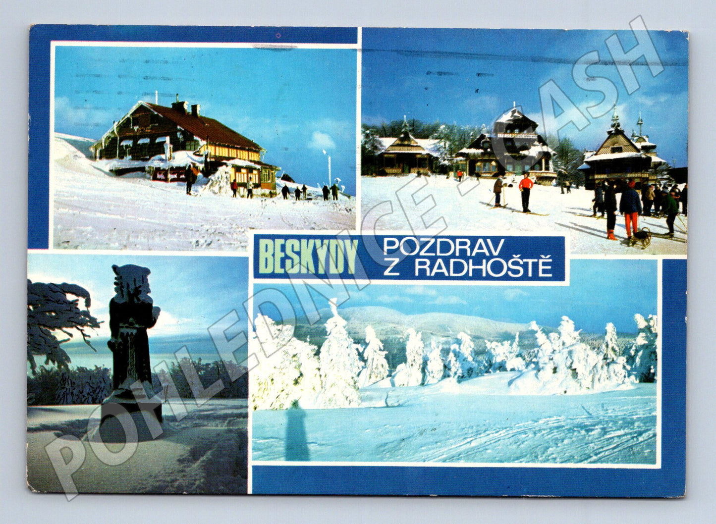 Pohlednice Beskydy Radhošť Pustevny 1990 (M22796)