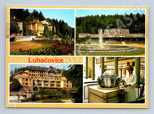 Pohlednice Luhačovice více pohledů 1990 (M22797)