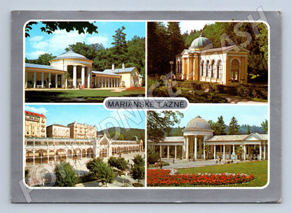 Pohlednice Mariánské Lázně lázeňské budovy 198x (M22799)