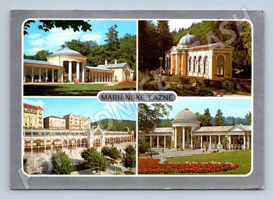 Pohlednice Mariánské Lázně lázeňské budovy 198x (M22799)