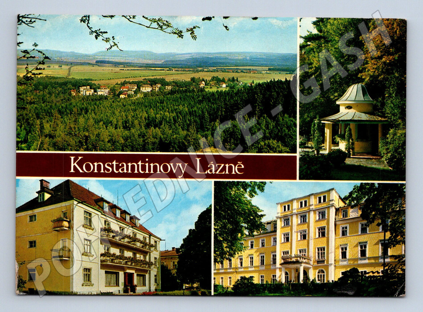 Pohlednice Konstantinovy Lázně různé pohledy 1970 (M22800)