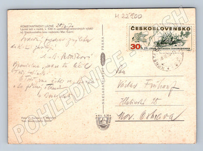 Pohlednice Konstantinovy Lázně různé pohledy 1970 (M22800)