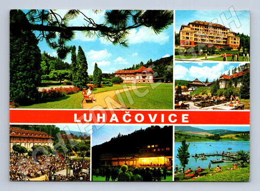 Pohlednice Luhačovice multi-view 1977 (M22801)