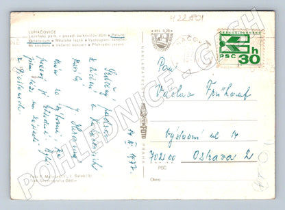 Pohlednice Luhačovice multi-view 1977 (M22801)
