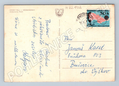 Pohlednice Český ráj Sedmihorky Zotavovna ROH 1968 (M22803)