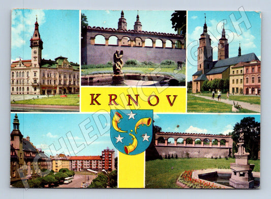 Pohlednice Krnov koláž města 1969 (M22811)