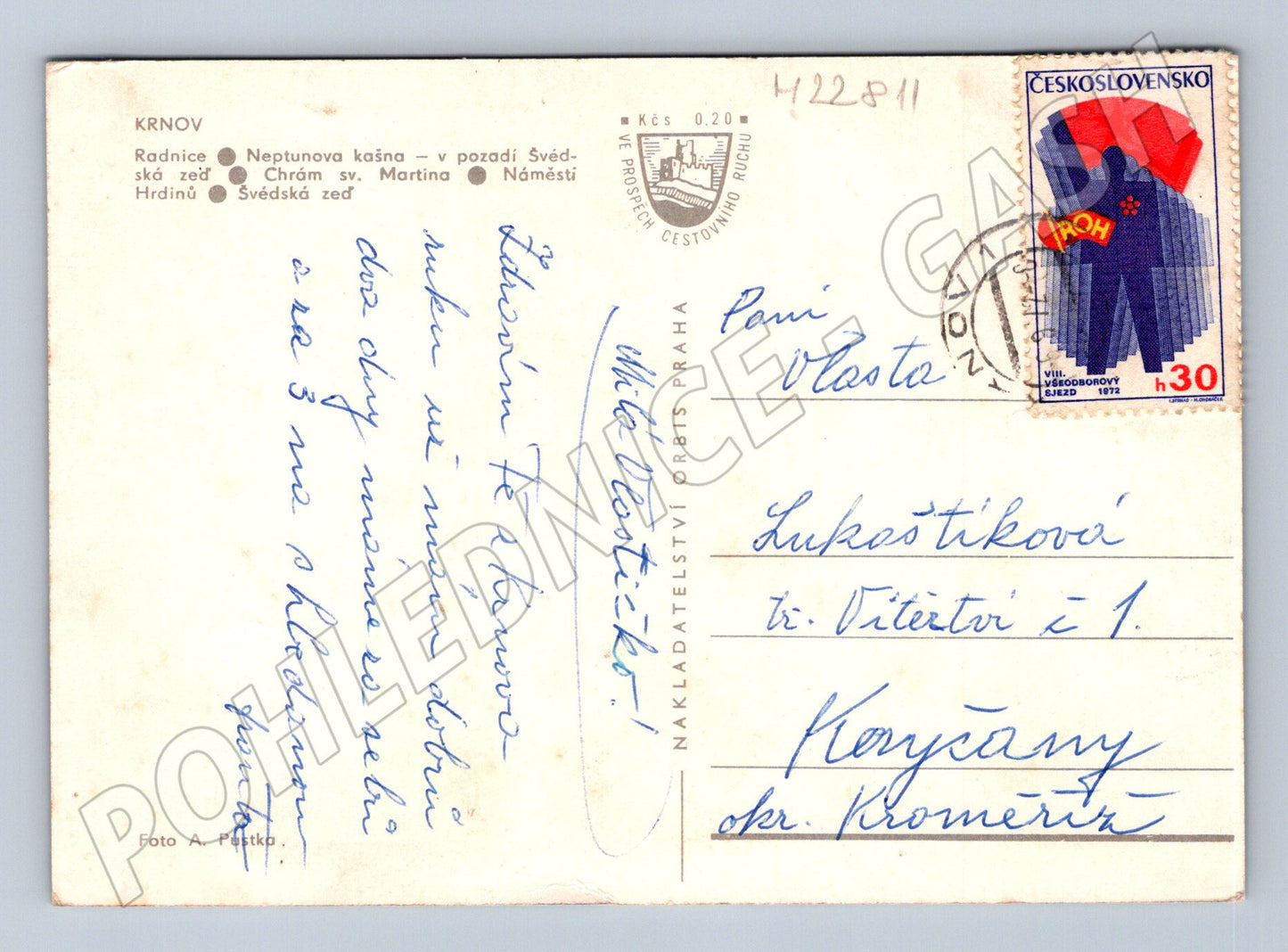 Pohlednice Krnov koláž města 1969 (M22811)