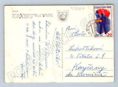 Pohlednice Krnov koláž města 1969 (M22811)
