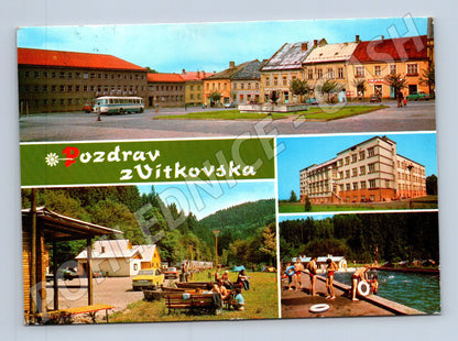 Pohlednice Vítkov různé pohledy cca 1960 (M22813)