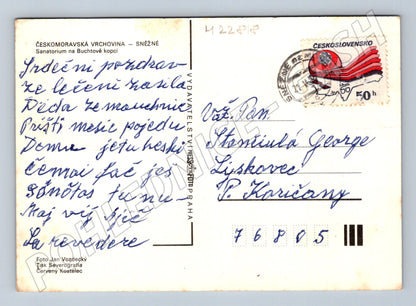 Pohlednice Českomoravská vrchovina sanatorium 1966 (M22818)
