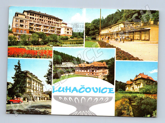 Pohlednice Luhačovice lázně vícepohledová 1986 (M22831)
