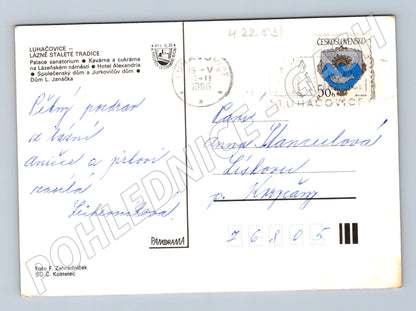 Pohlednice Luhačovice lázně vícepohledová 1986 (M22831)