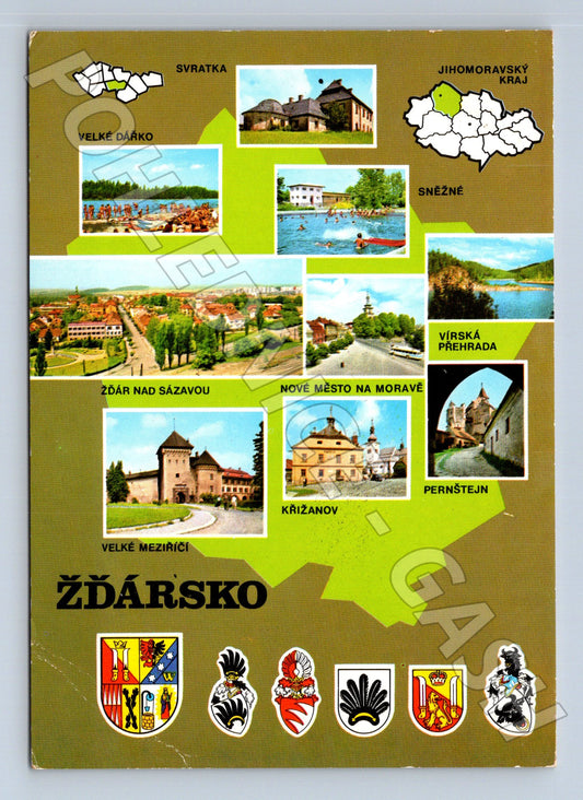 Pohlednice Žďársko, Jihomoravský kraj 1968 (M22837)