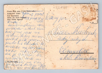 Pohlednice Karlovy Vary hotel Imperial 1900 (M22839)