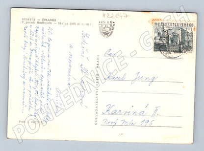 Pohlednice Beskydy Čeladná, v pozadí Ondřejník (M22847)