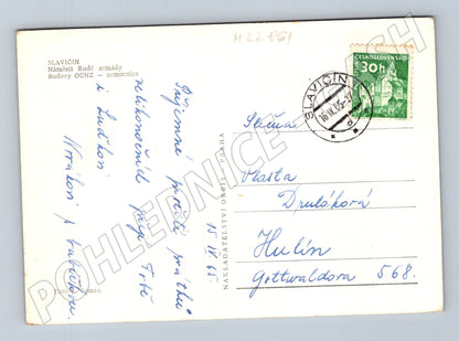 Pohlednice Slavičín Náměstí Rudé armády 1965 (M22861)