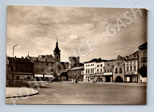Pohlednice Lipník nad Bečvou náměstí 1957 (M22863)