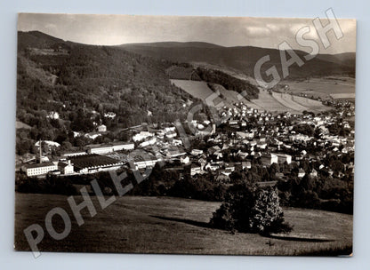 Pohlednice Jeseník panorama města a údolí 195x (M22888)