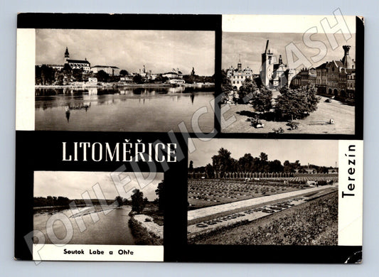 Pohlednice Litoměřice Terezín Soutok Labe a Ohře (M22889)
