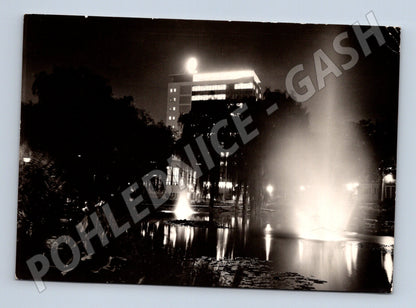 Pohlednice Brno Mezinárodní veletrh noční pohled 1962 (M22897)