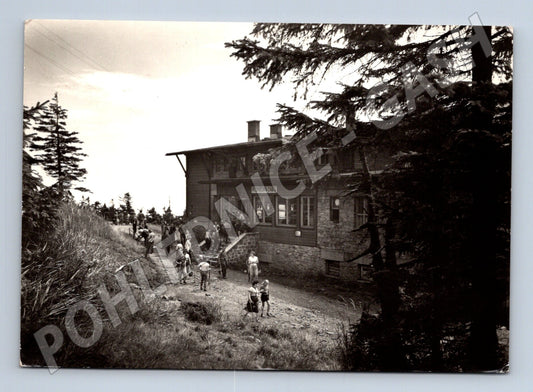 Pohlednice Bezručova chata Lysá hora Beskydy 1947 (M22898)