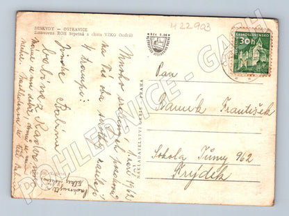 Pohlednice Ostravice Zotavovna Sepetná Ondráš 1962 (M22903)