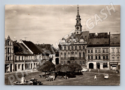 Pohlednice Česká Lípa Mírové náměstí 1959 (M22916)