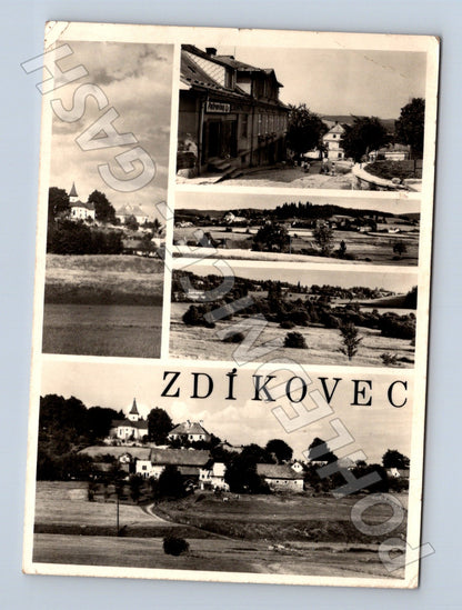 Pohlednice Zdíkovec koláž pohledů 1940 (M22928)