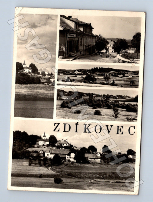 Pohlednice Zdíkovec koláž pohledů 1940 (M22928)