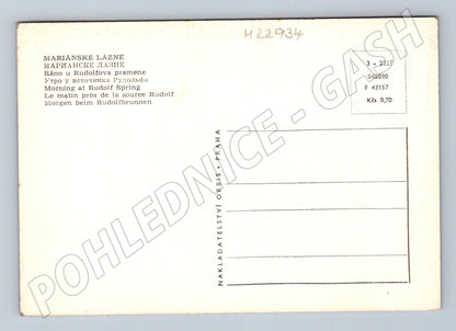 Pohlednice Mariánské Lázně Rudolfův pramen (M22934)
