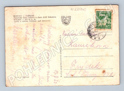 Pohlednice Beskydy Ondřejník hotel Solárka 1962 (M22940)