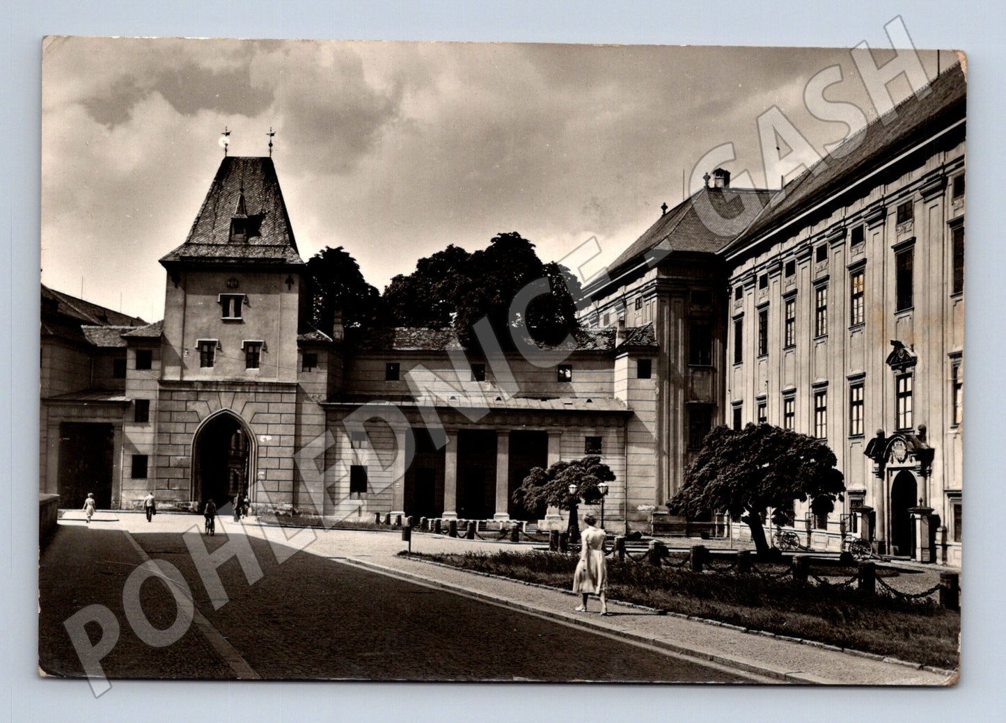 Pohlednice Kroměříž Sněmovní náměstí Mlýnská brána 1948 (M22943)