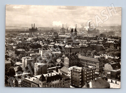 Pohlednice Ostrava panorama průmyslového města 1959 (M22945)