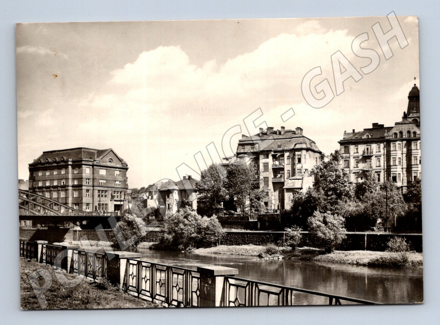 Pohlednice Ostrava Nábřeží Ostravice 1992 (M22948)