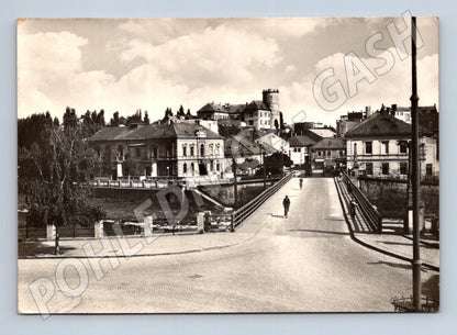 Pohlednice Přerov pohled na město s mostem 1938 (M22949)