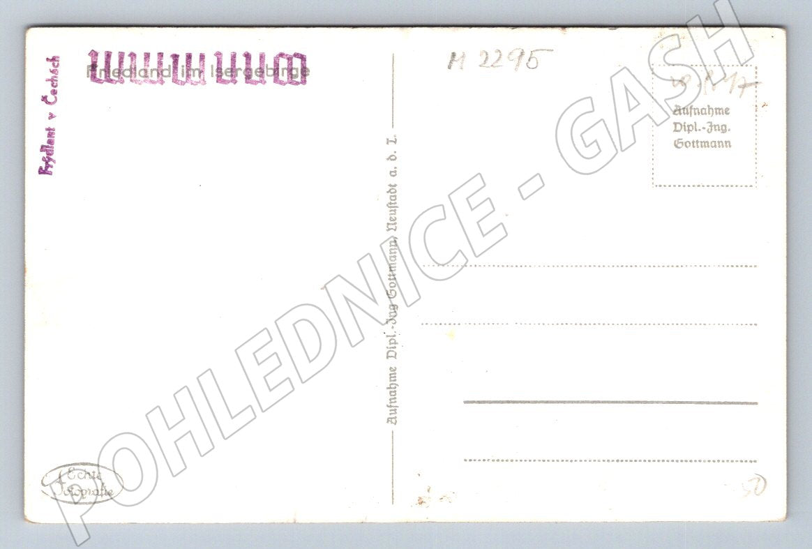 Pohlednice Rýzmburk v Čechách hrad ČB (M2295)