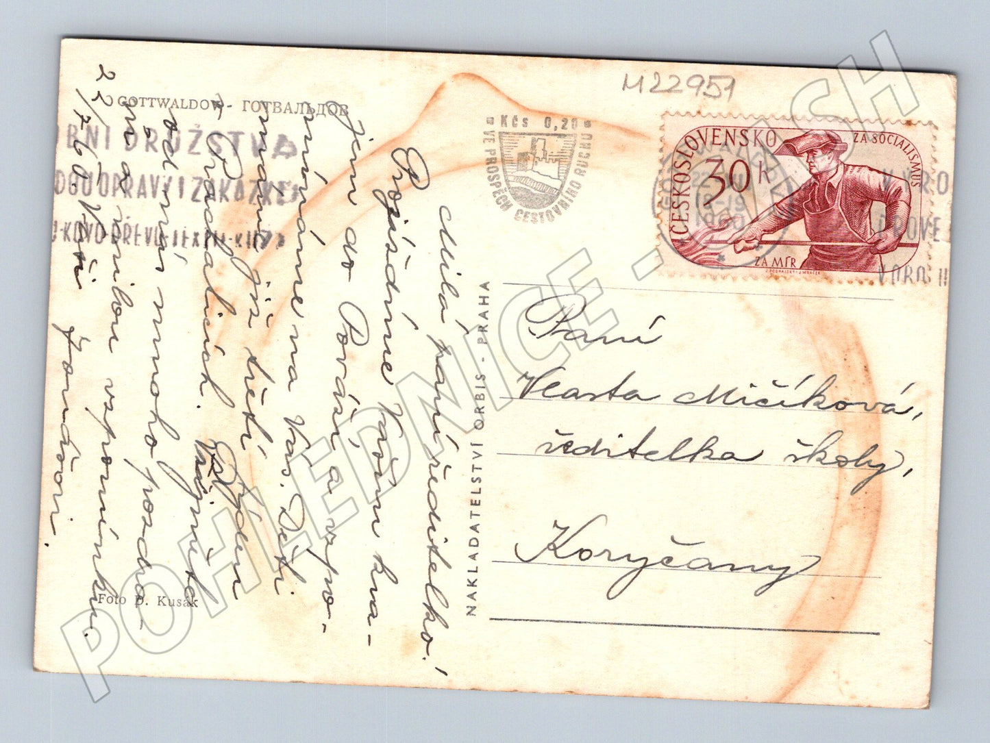 Pohlednice Gottwaldov průmyslová krajina 1969 (M22951)