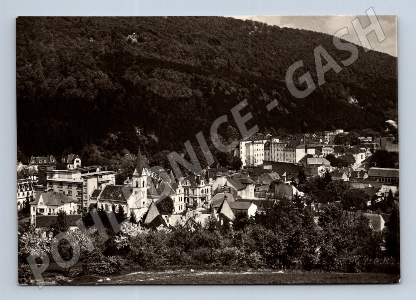 Pohlednice Skalica město kostel 1955 (M22955)