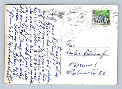 Pohlednice Skalica město kostel 1955 (M22955)