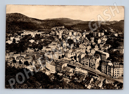 Pohlednice Karlovy Vary celkový pohled 1937 (M22964)