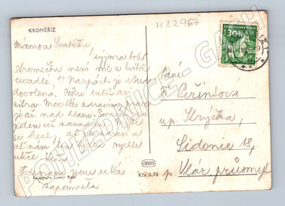 Pohlednice Kroměříž panorama města 1930s (M22967)