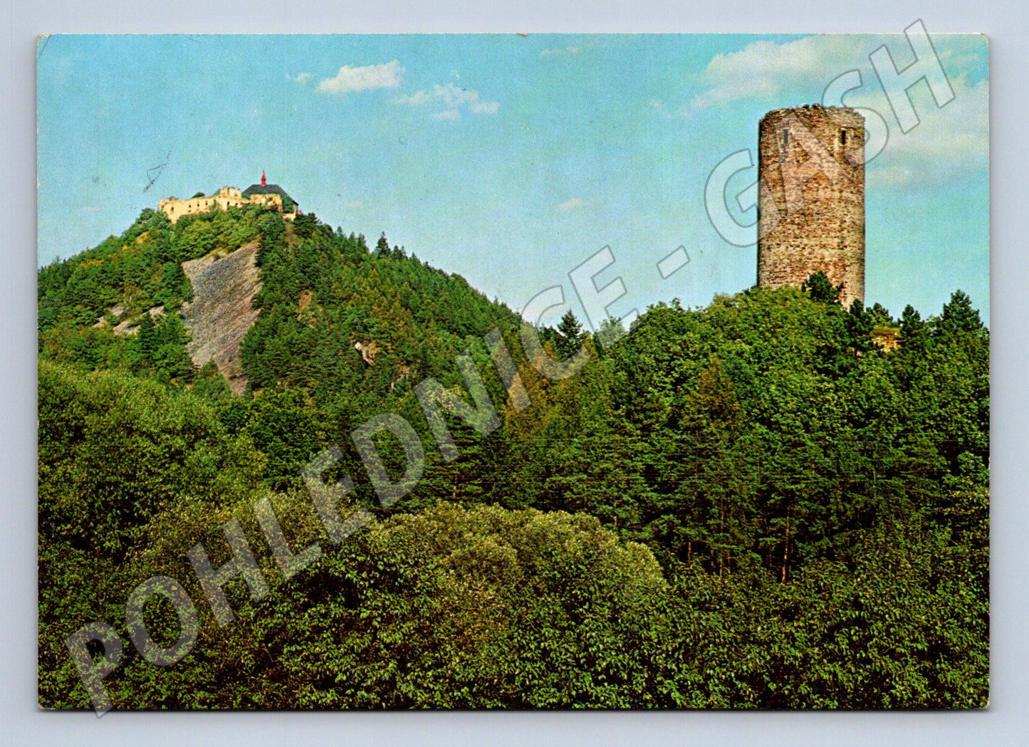 Pohlednice Točník Žebrák hrady 1971 (M22984)