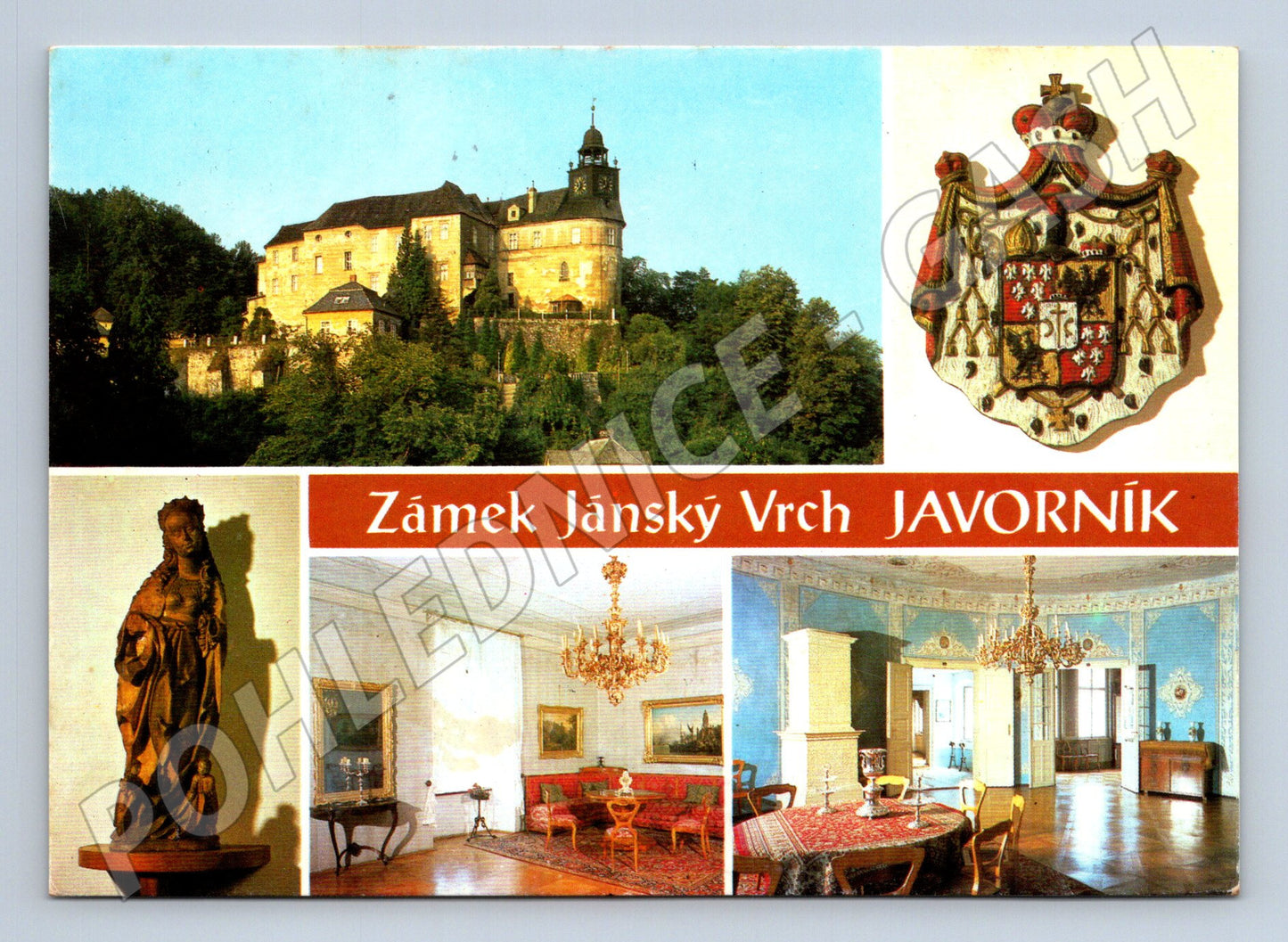 Pohlednice Javorník Zámek Jánský Vrch 1971 (M22994)