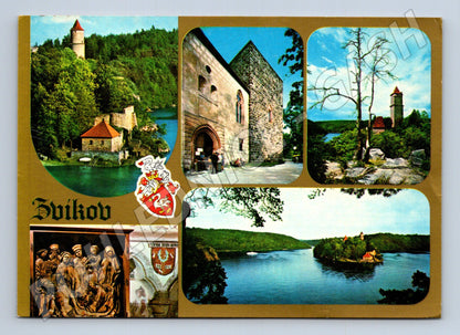 Pohlednice Zvíkov hrad více pohledů (M22997)