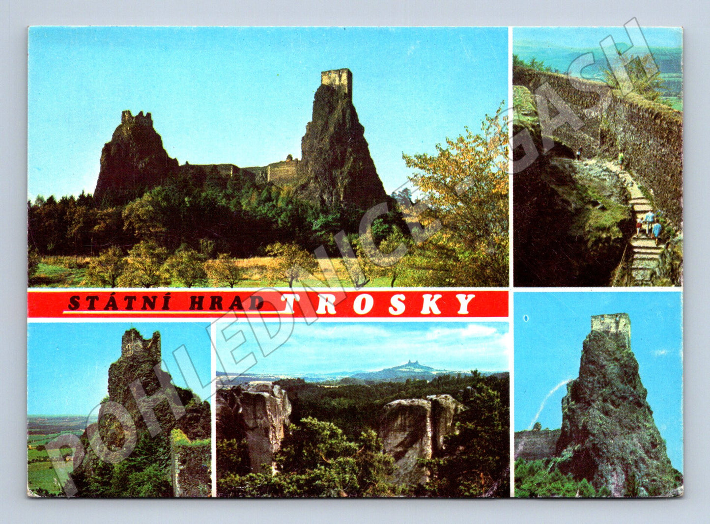 Pohlednice Trosky Státní hrad koláž (M23001)
