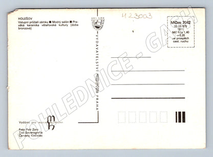 Pohlednice Holešov zámek interiér keramika 1979 (M23003)