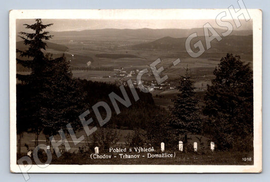 Pohlednice Chodov Trhanov Domažlice výhled Rybařík (M2301)