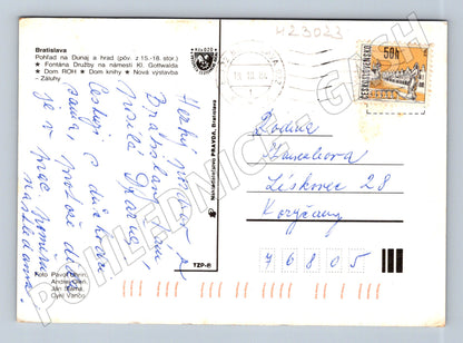 Pohlednice Slovensko Bratislava různé pohledy 1984 (M23023)