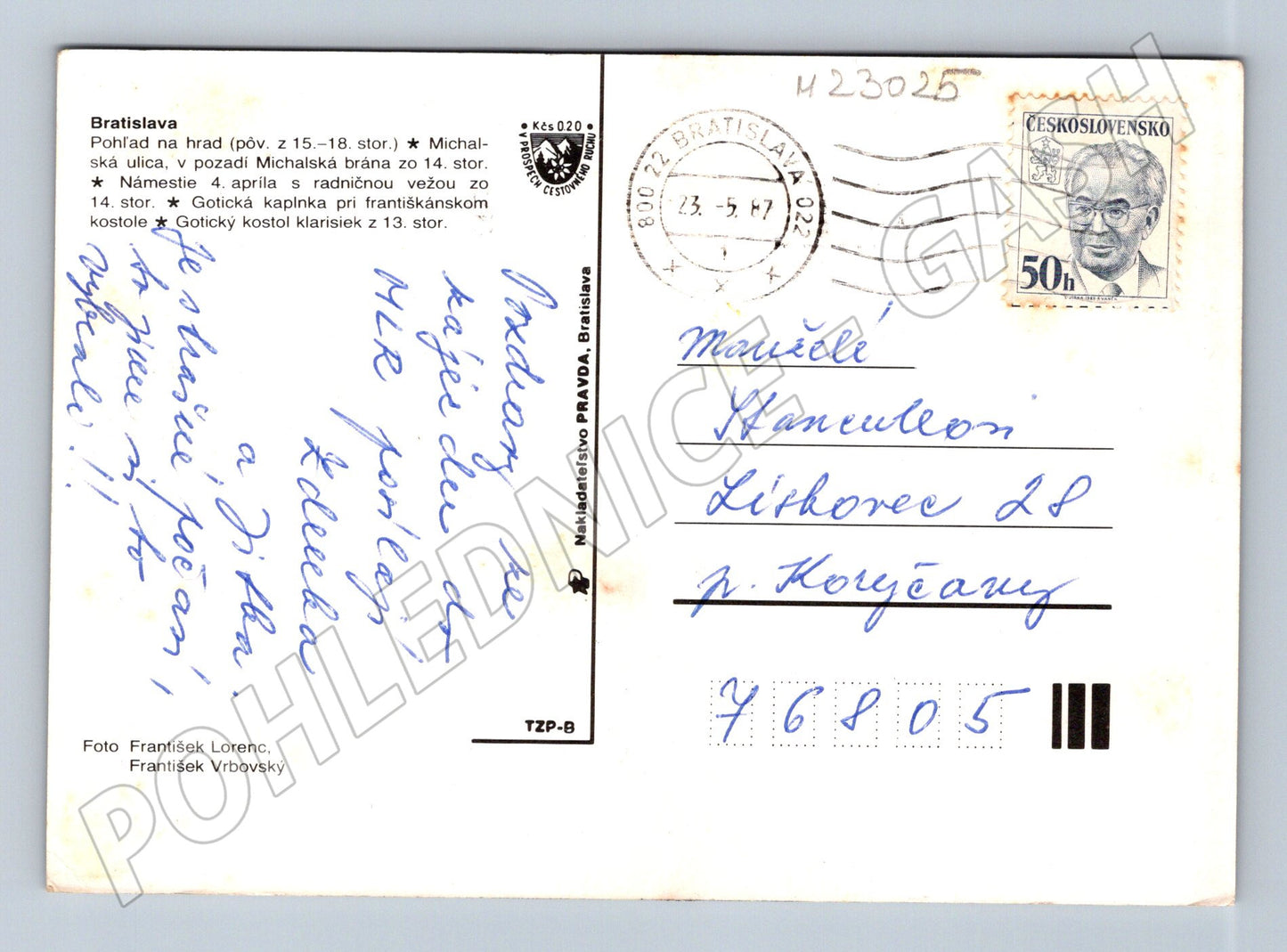 Pohlednice Slovensko Bratislava 1977 (M23025)